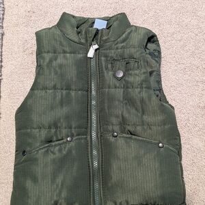 Lil Lad Green Puffer Vest/ 24 Months/ NWOT